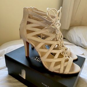SOLD Nine West White Heels - Size 7.5
